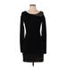 BCBGMAXAZRIA Cocktail Dress - Sheath: Black Print Dresses - Women's Size Small