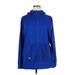 Under Armour Windbreaker Jacket: Below Hip Blue Print Jackets & Outerwear - Women's Size X-Large