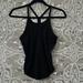 Lululemon Athletica Tops | Lululemon X Barry Boot Camp Black Ribbed High Neck Crop Tank Top 2 | Color: Black | Size: 2