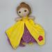 Disney Toys | Disney Beauty And The Beast Belle Lovey Baby Blanket Plush Yellow Princess 12in | Color: Yellow | Size: 12in