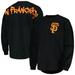 Women's Fanatics Branded Black San Francisco Giants Checker Print Long Sleeve T-Shirt