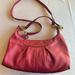 Coach Bags | Coach Ashley Pink Leather Pleated Hobo Sling Crossbody | Color: Gold/Pink | Size: Os