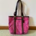 Coach Bags | Coach Signature Hampton Tote Handbag Magenta | Color: Brown/Pink | Size: Os