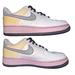 Nike Shoes | Nike Air Force 1 07 'Silver Doll' White Pink Yellow Learher Sneakers 8.5 Womens | Color: Pink/White | Size: 8.5