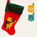 Disney Holiday | Disney Winnie The Pooh Bear Christmas Red Green Felt Stocking | Color: Green/Red | Size: Os