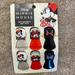 Disney Kitchen | Disney Minnie Mouse 6 Pk Magnetic Bag Clips | Color: Black/Red | Size: Os