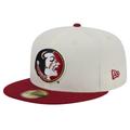 Men's New Era Florida State Seminoles Chrome White Vintage 59FIFTY Fitted Hat