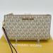 Michael Kors Bags | Michael Kors Large Double Zip Wallet Wristlet Leather Vanilla/Light Pink | Color: Cream/Gold | Size: Os