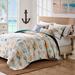 Kona Quilt Set by Greenland Home Fashions in Ocean (Size 3PC KING/CK)