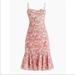 J. Crew Dresses | Nwot!! J.Crew Ruffle-Hem Midi Dress In Liberty Josephine Floral Size 2 | Color: Pink/Cream | Size: 2