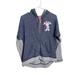 Disney Tops | Disney Parks Minnie Mouse Sweatshirt Hoodie Women's Small Full Zip Terrycloth | Color: Blue | Size: S