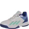 Adidas Shoes | Adidas Little Kids Courtflash Tennis Shoes 12k White/Pulse Mint/Lucid Blue | Color: White | Size: 12k