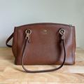 Coach Bags | Coach Christine Double Zipper Carryall Bag In Tan Brown | Color: Brown/Tan | Size: Os