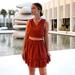 Zara Dresses | Nwt Zara Openwork Embroidered Dress In Terracotta | Color: Red | Size: Various