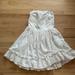 Anthropologie Dresses | Anthropologie White Mini Embroidered Strapless Dress | Color: White | Size: S