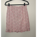 American Eagle Outfitters Skirts | Aeo American Eagle Pink Floral Ruffle Hem Straight Skirt Size 4 | Color: Pink/White | Size: 4