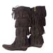 Michael Kors Shoes | Michael Kors Woman’s Fringed Knee High Boots Brown Suede Size 8 M | Color: Brown | Size: 8