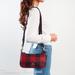 Coach Bags | Nwt Coach Jes Baguette Crossbody With Buffalo Plaid Print In Black/ Red | Color: Black/Red | Size: Os