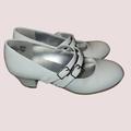 American Eagle Outfitters Shoes | American Eaglegirls White Ari Mary Jane Heels Size 3.5 | Color: White | Size: 3.5g