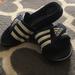 Adidas Shoes | Adidas Slides | Color: Blue/White | Size: 7