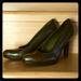 Nine West Shoes | Nine West Nwsatay Dark Green Croco Leather 9m Pla | Color: Green | Size: 9