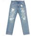 Levi's Jeans | Levis 501 93 Straight Mens 34x34 Ripped Destroyed Light Blue Jeans Distressed | Color: Blue/White | Size: 34