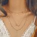 Urban Outfitters Jewelry | 2/$12 Multi Layer Gold Necklace Chic And Dainty | Color: Gold | Size: Os