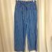 American Eagle Outfitters Pants & Jumpsuits | American Eagle Tie Waist Striped Palazzo Pants Trousers | Color: Blue/White | Size: 2