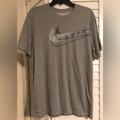 Nike Shirts | Gray Nike Dri-Fit Tee Size Medium | Color: Gray/White | Size: M