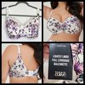 Torrid Intimates & Sleepwear | 48d Torrid Balconette Bra Back Smoothing Full Coverage Purple Floral Wired Lined | Color: Purple/White | Size: 48d