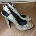 Jessica Simpson Shoes | Jessica Simpson Slingback Heels | Color: Gold | Size: 9