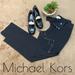 Michael Kors Pants & Jumpsuits | Black Mk Dress Pants Very Comfortable! Sz.10 | Color: Black/Silver | Size: 10
