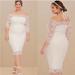 Torrid Dresses | Nwt Torrid Special Occasion Wedding Ivory Lace Off The Shoulder Dress | Color: Cream/White | Size: 14