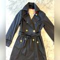 Kate Spade Jackets & Coats | Kate Spade New York Black Trench Coat - Size Medium | Color: Black | Size: M