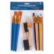 Art & Craft Value Pack Paint Brush and Sponge Assorted Set 25pc