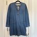 Madewell Dresses | Madewell Long-Sleeve Denim Pinafore Dress, Size 2x | Color: Blue | Size: 18w