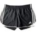 Adidas Shorts | Adidas Womens Running Shorts Black White 3 Stripes Size Medium | Color: Black | Size: M