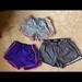 Pink Victoria's Secret Shorts | 3 Pair Of Victoria’s Secret/Pink Women’s Running Shorts | Color: Blue/Green | Size: S