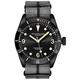 STUHRLING Original Watches for Men - Diver Watch - Mens Sport Watches Water Resistant Black Wrist Watch up to 100M - Nylon Analog Watch Japanese Quartz Watch Movement -Mens Watches Collection