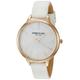 Kenneth Cole Womans White Leather of Strap Mother of Pearl Dial KC15056001