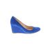 J.Crew Wedges: Blue Shoes - Women's Size 6