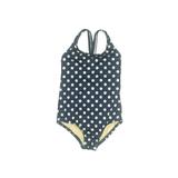 Lands' End One Piece Swimsuit: Gold Polka Dots Sporting & Activewear - Kids Girl's Size 4