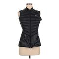 Nike Vest: Below Hip Black Print Jackets & Outerwear - Women's Size Medium