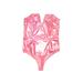 Bear Dance Bodysuit: Pink Tops - Women's Size Large