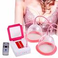 Wireless Breast Massager, Negative Pressure Vacuum Breast Cup Liposuction Device, Chest Massager Device Improves Breast Secretion Enlargement Breast, with Remote Control