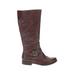 Kenneth Cole REACTION Boots: Burgundy Solid Shoes - Women's Size 11 - Round Toe