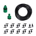 Atomizing Sprinklers,Misting Nozzles,Water Misting Cooling System Mist Sprinkler Nozzle Outdoor Garden Patio Greenhouse Plants Spray Hose Watering Kit 10/20/25 (Color:5m) (Color : 10m)
