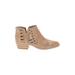 Vince Camuto Ankle Boots: Tan Solid Shoes - Women's Size 11 - Almond Toe