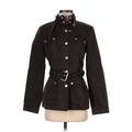 Banana Republic Jacket: Below Hip Black Print Jackets & Outerwear - Women's Size Small