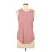 Zyia Active Active Tank Top: Pink Activewear - Women's Size Medium